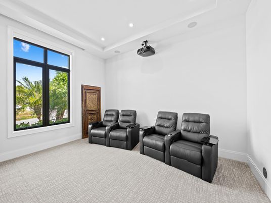 Home Theatre Room, Interior, Projection Screen, Recessed Lighting, Theatre Room