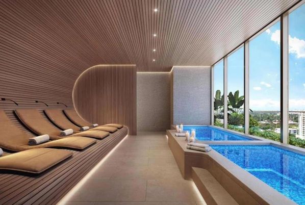 Interior, Pool, Recessed Lighting
