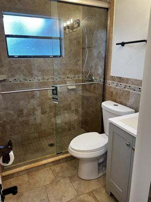 Bathroom, Glass Shower, Interior