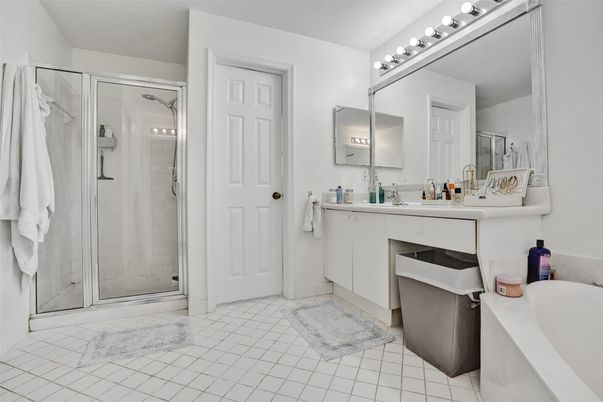 Bathroom, Dual Sink Vanities, Glass Shower, Interior