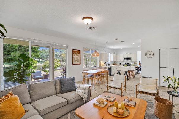 Dining room, Interior, Kitchen, Living room, Pendant Lights, Recessed Lighting