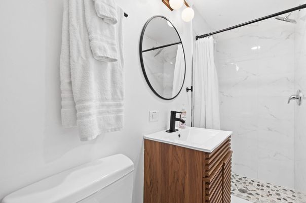 Bathroom, Interior, Marble Walls