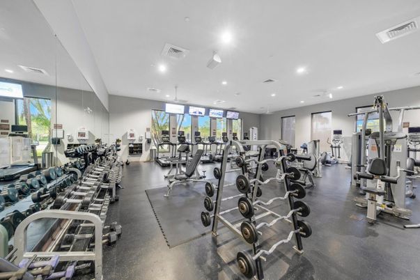 Fitness Equipment, Gym, Interior, Recessed Lighting