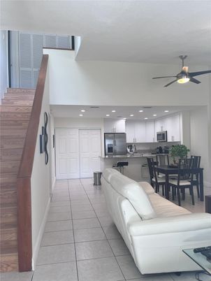Dining room, Interior, Kitchen, Living room, Recessed Lighting, Stainless Steel Appliances