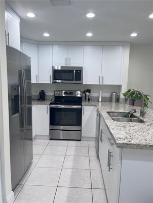 Interior, Kitchen, Recessed Lighting, Stainless Steel Appliances