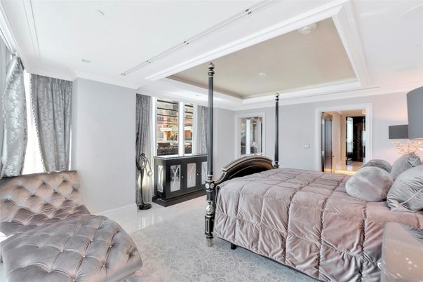 Bedroom, Interior, Recessed Lighting