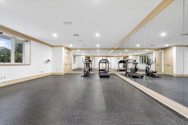 Fitness Equipment, Gym, Interior, Recessed Lighting
