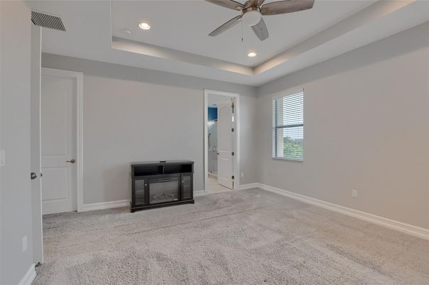 Empty room, Fireplace, Interior, Recessed Lighting