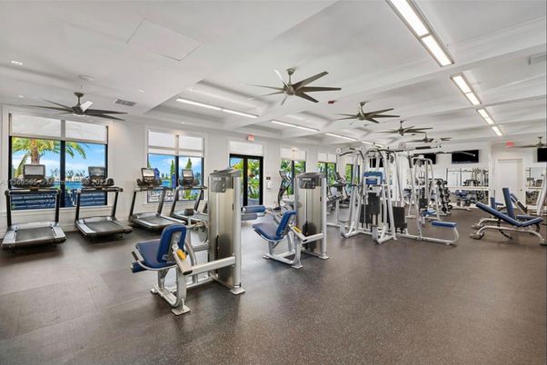 Fitness Equipment, Gym, Interior, Recessed Lighting