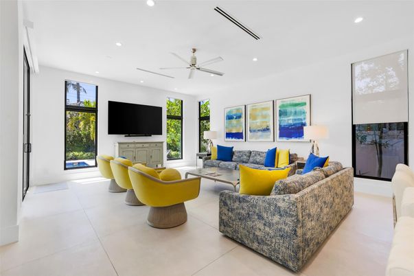 Interior, Living room, Recessed Lighting