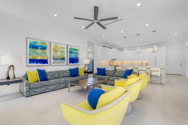 Interior, Kitchen, Living room, Pendant Lights, Recessed Lighting