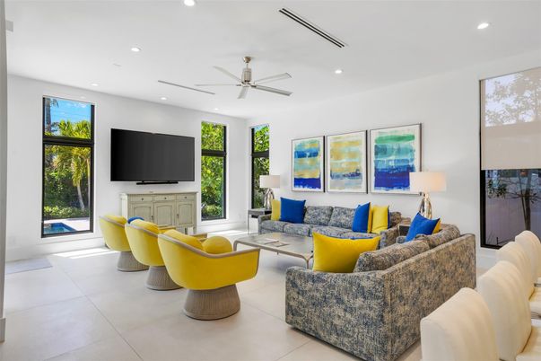 Interior, Living room, Recessed Lighting