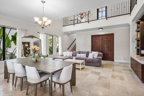 Chandelier, Dining room, Interior, Living room, Recessed Lighting