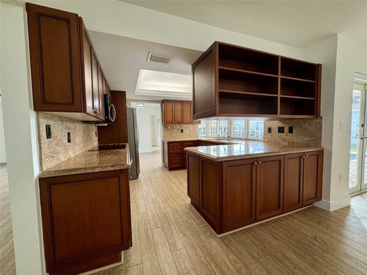 Interior, Kitchen, Wood Texture Flooring