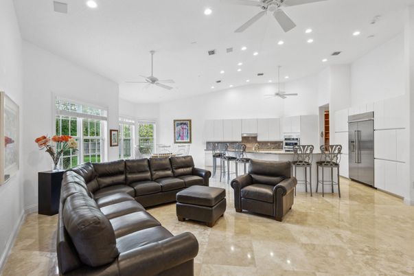 Interior, Kitchen, Living room, Recessed Lighting