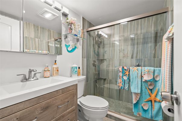 Bathroom, Glass Shower, Interior
