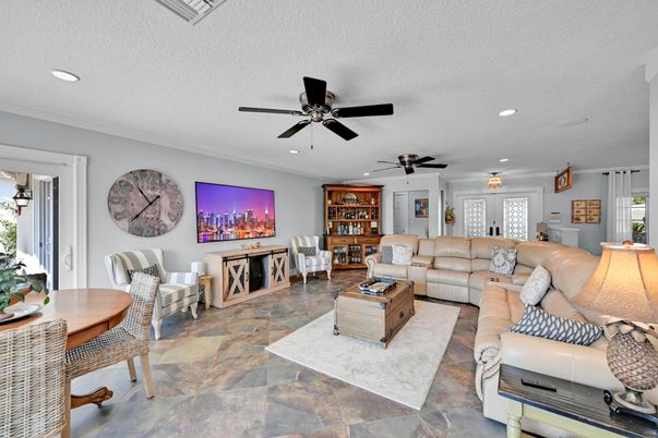 Interior, Living room, Recessed Lighting