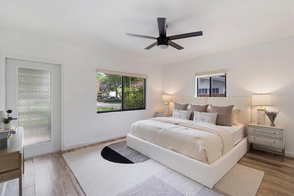 Bedroom, Interior, Wood Texture Flooring
