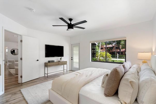 Bedroom, Interior, Wood Texture Flooring