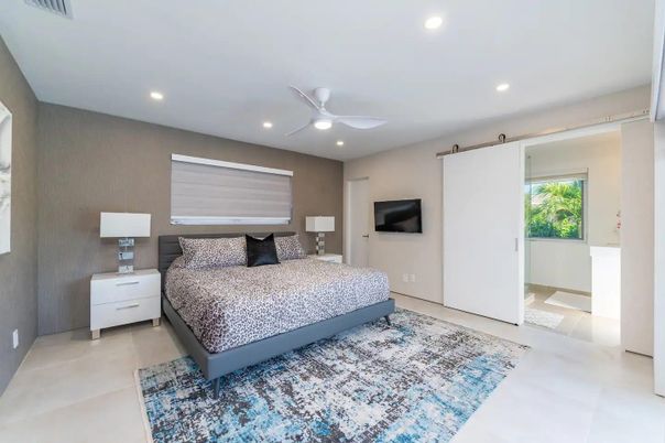 Bedroom, Interior, Recessed Lighting