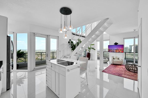 Interior, Kitchen, Pendant Lights, Water