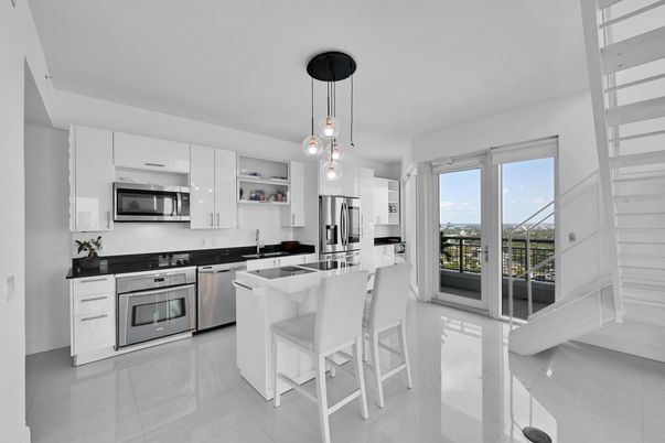 Interior, Kitchen, Pendant Lights, Stainless Steel Appliances