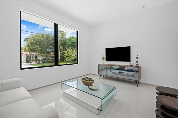 Interior, Living room, Recessed Lighting