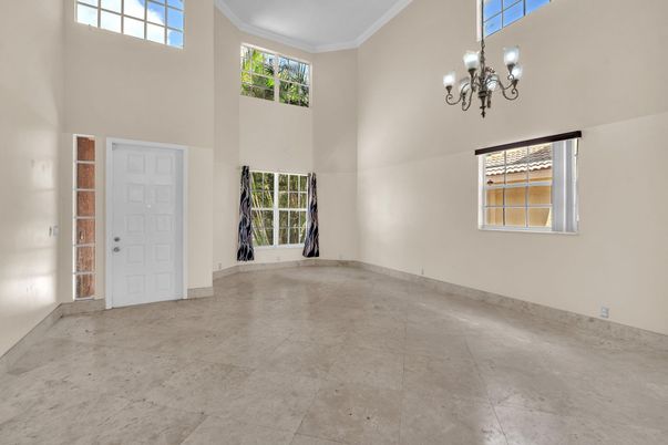 Chandelier, Empty room, Interior