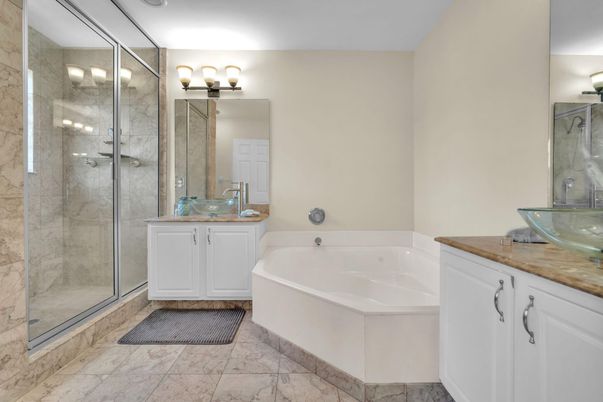 Bathroom, Glass Shower, Interior, Marble, Marble Walls