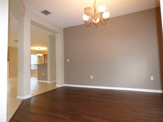 Chandelier, Empty room, Interior, Wood Texture Flooring