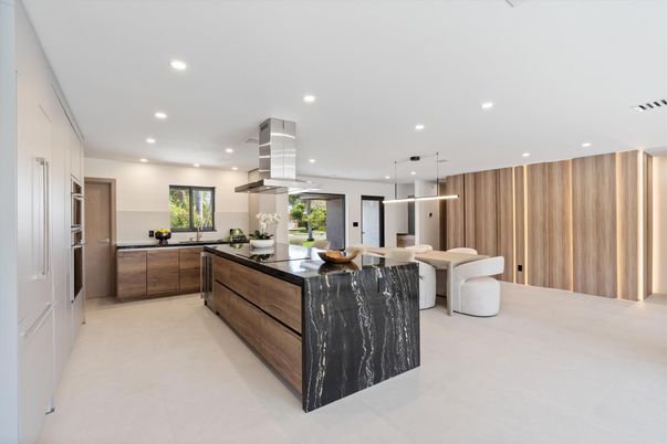 Dining room, Interior, Kitchen, Living room, Pendant Lights, Recessed Lighting