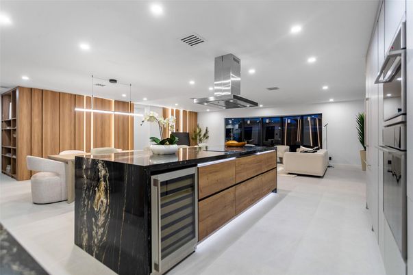 Dining room, Interior, Kitchen, Living room, Pendant Lights, Recessed Lighting