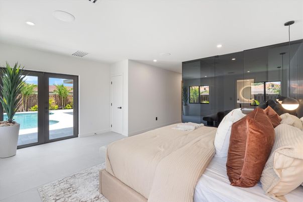 Bedroom, Interior, Pendant Lights, Recessed Lighting