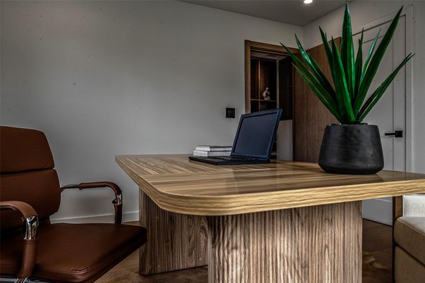 Home Office, Interior, Recessed Lighting