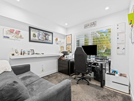 Home Office, Interior, Recessed Lighting