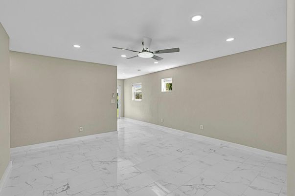 Empty room, Interior, Marble, Recessed Lighting