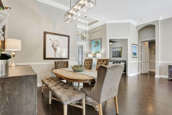 Dining room, Interior, Wood Texture Flooring