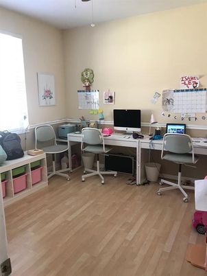Home Office, Interior, Wood Texture Flooring