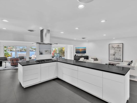 Interior, Kitchen, Living room, Recessed Lighting, Water