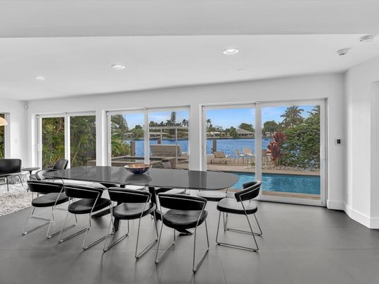 Dining room, Interior, Recessed Lighting, Water