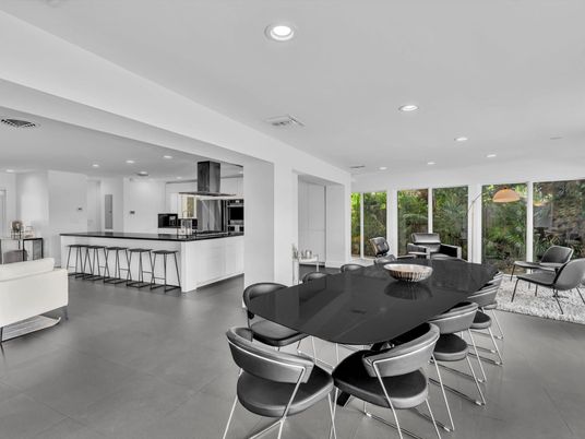 Dining room, Interior, Kitchen, Living room, Recessed Lighting, Stainless Steel Appliances