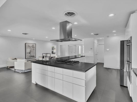 Interior, Kitchen, Living room, Recessed Lighting