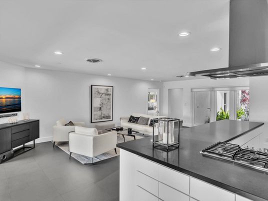 Interior, Kitchen, Living room, Recessed Lighting