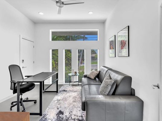Home Office, Interior, Living room, Recessed Lighting