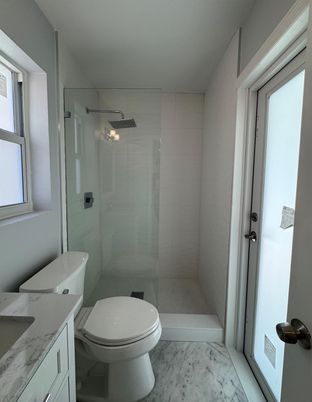 Bathroom, Glass Shower, Interior, Marble