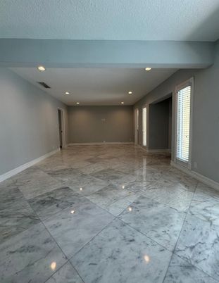 Empty room, Interior, Marble, Recessed Lighting
