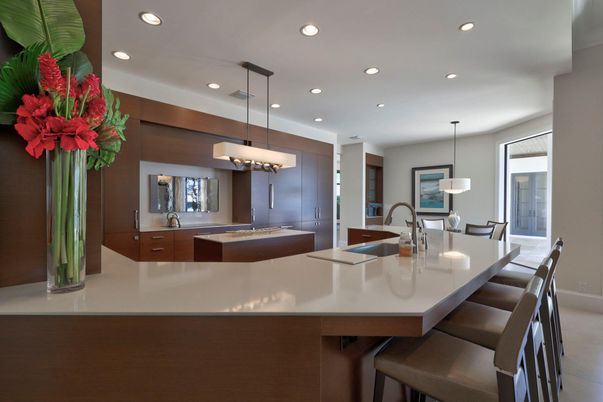 Dining room, Interior, Kitchen, Pendant Lights, Recessed Lighting