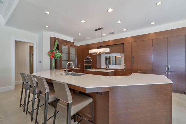 Interior, Kitchen, Pendant Lights, Recessed Lighting, Stainless Steel Appliances