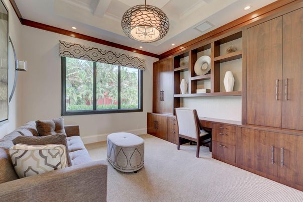 Home Office, Interior, Pendant Lights, Recessed Lighting