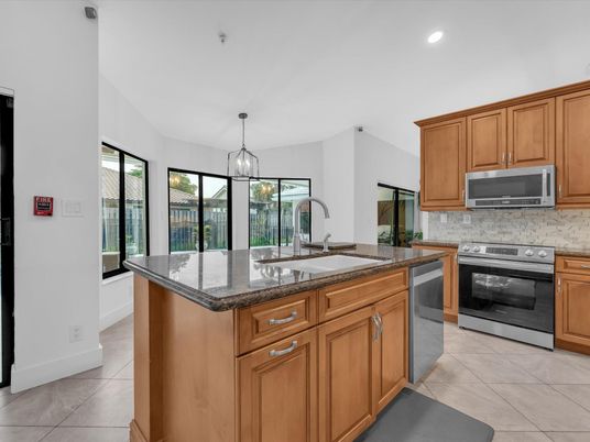 Interior, Kitchen, Pendant Lights, Recessed Lighting, Stainless Steel Appliances